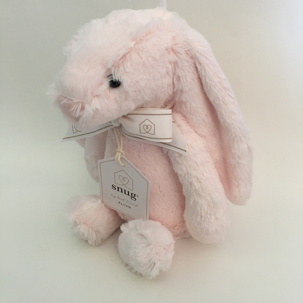 Plush Bunny Soft Baby Toy Pink Stuffed Animal Cuddle Baby Gift NEW | Snug